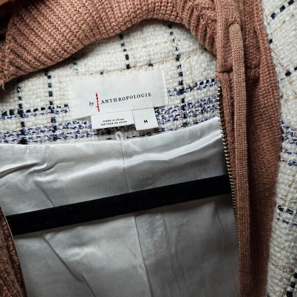By Anthropologie Tweed Dickie Blazer sz m - Picture 6 of 10